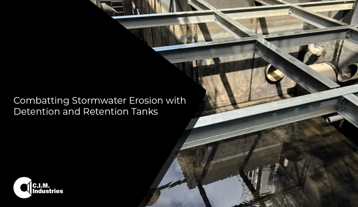 Combatting Stormwater Erosion with Detention and Retention Tanks